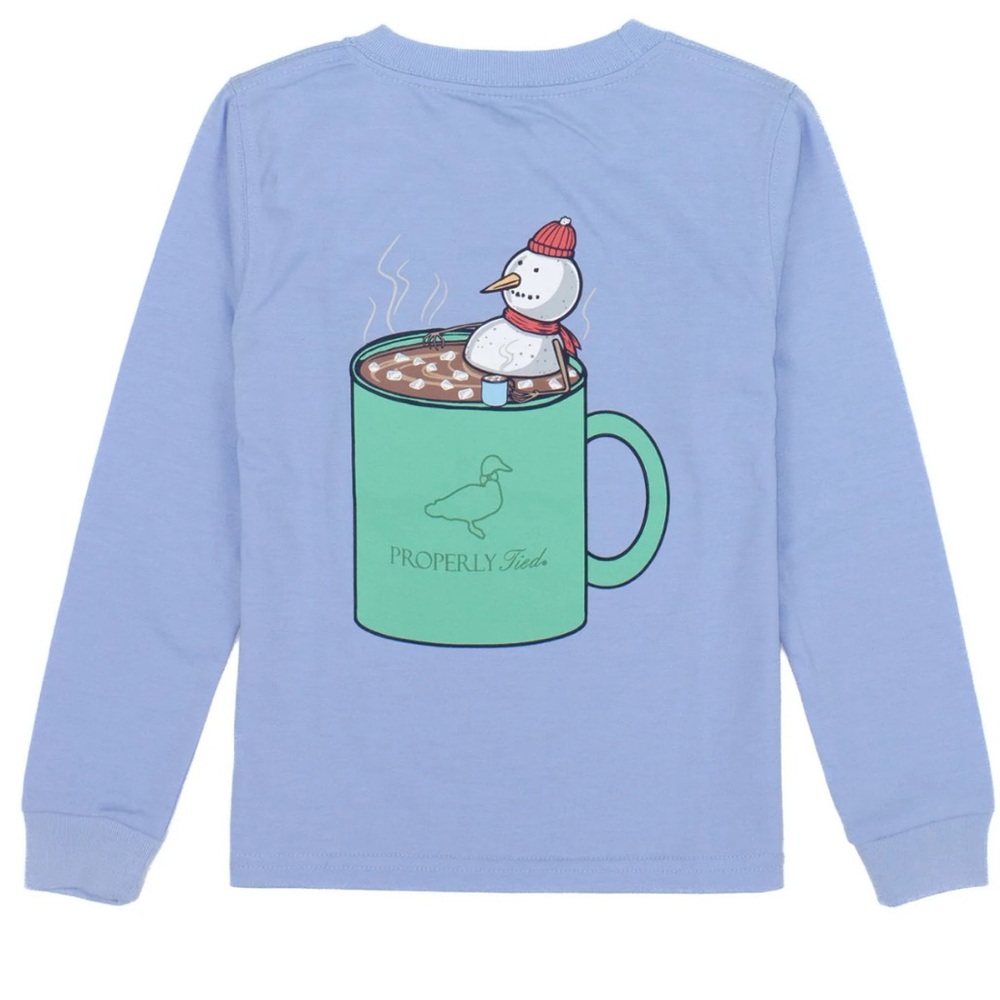 Properly Tied Kids Long Sleeve Tee - Blue